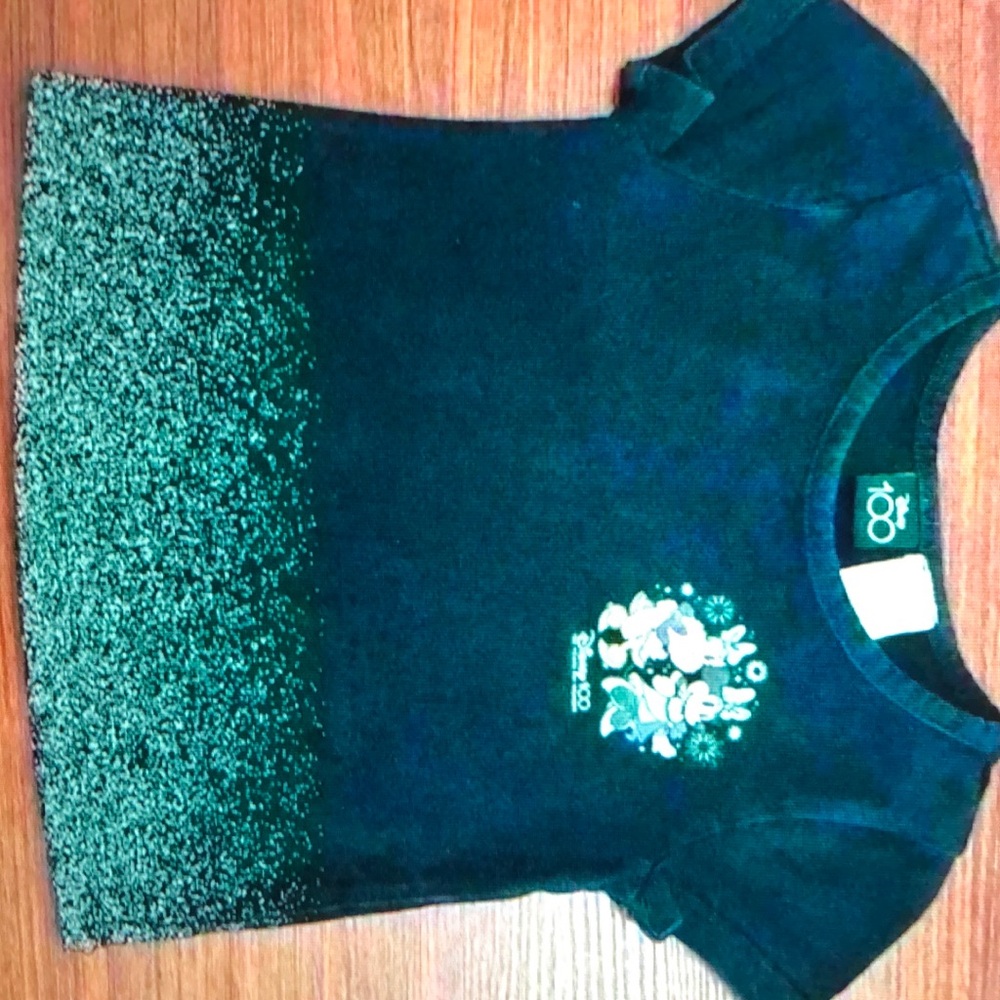 Girl Size 3 Disney 100 Black & silver Minnie & Daisy Walt Disney world tee shirt